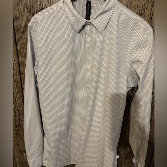 LULULEMON  Men's Striped Button-Up Shirt XL - Picture 1 of 5